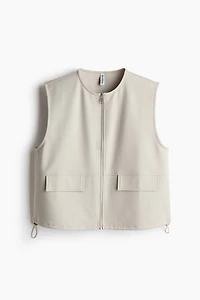 Jersey Top with Drawstrings