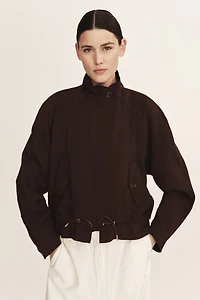 Oversized Linen-Blend Jacket