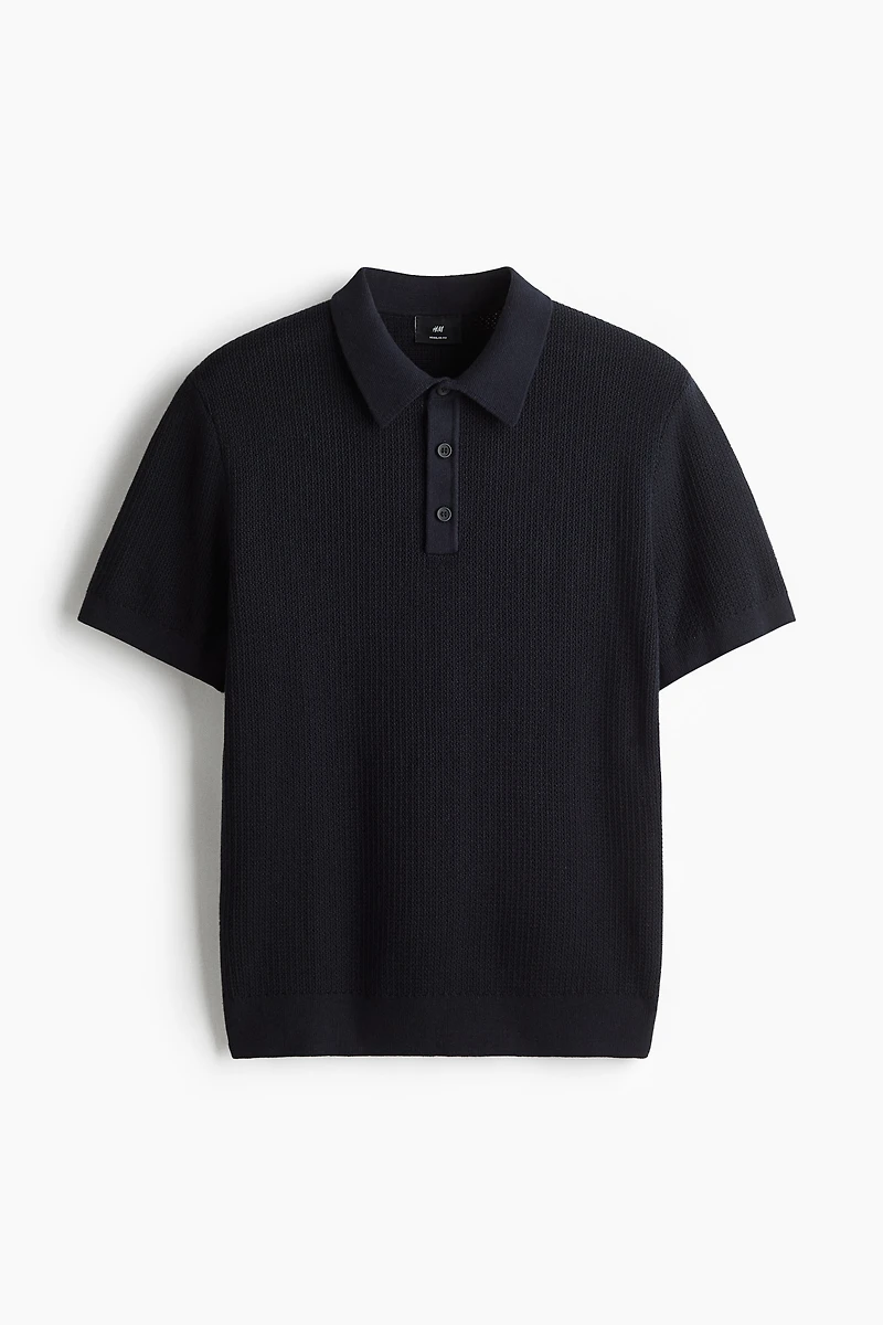 Regular-Fit Knit Polo Shirt