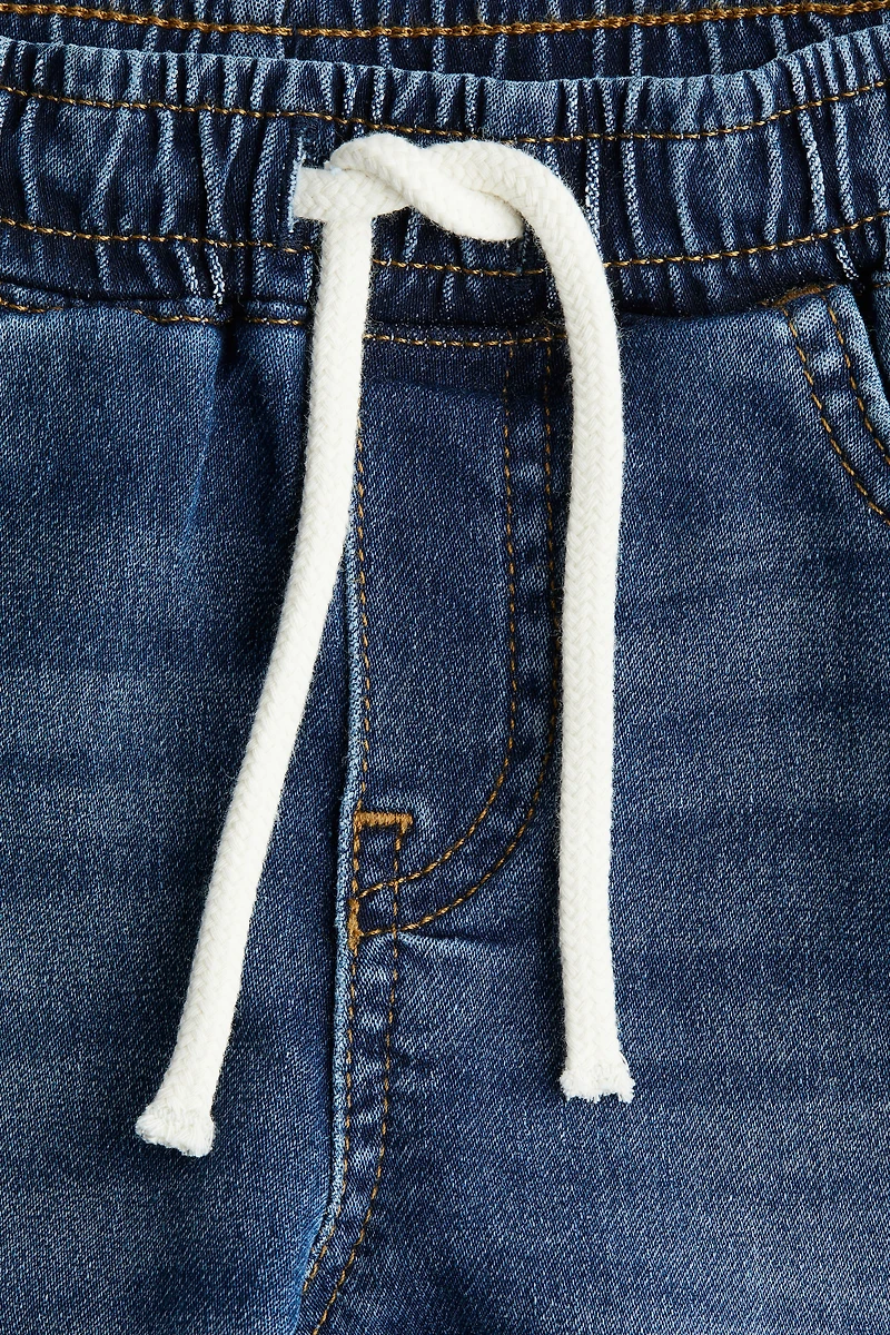 Cotton Denim Joggers