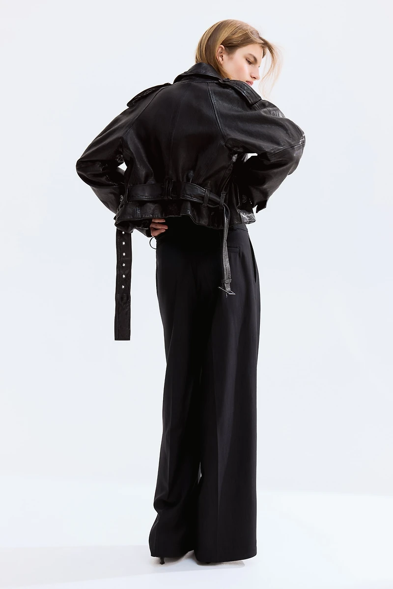 Wide-Leg Dress Pants