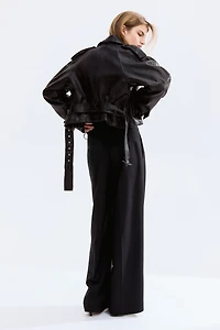 Wide-Leg Dress Pants