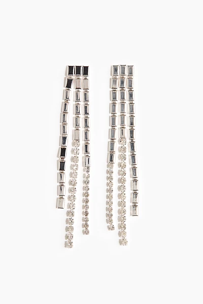 Long Rhinestone Earrings