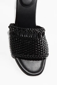 Braided Sandals with Heel