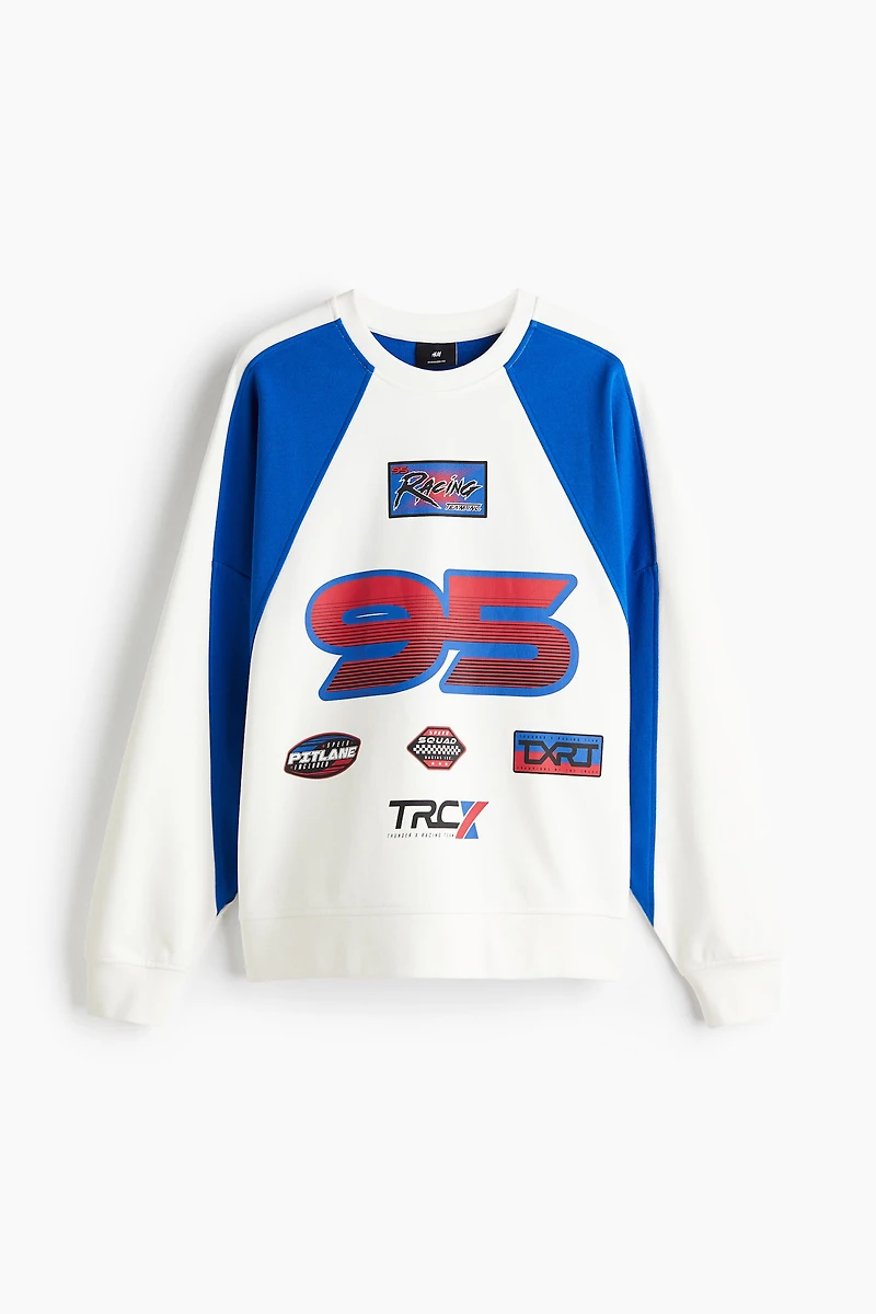 Oversized Printed Sweatshirt