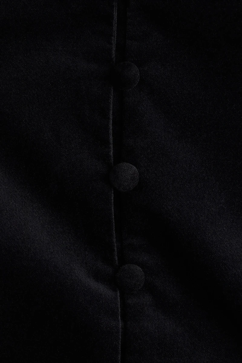 Velvet peplum jacket