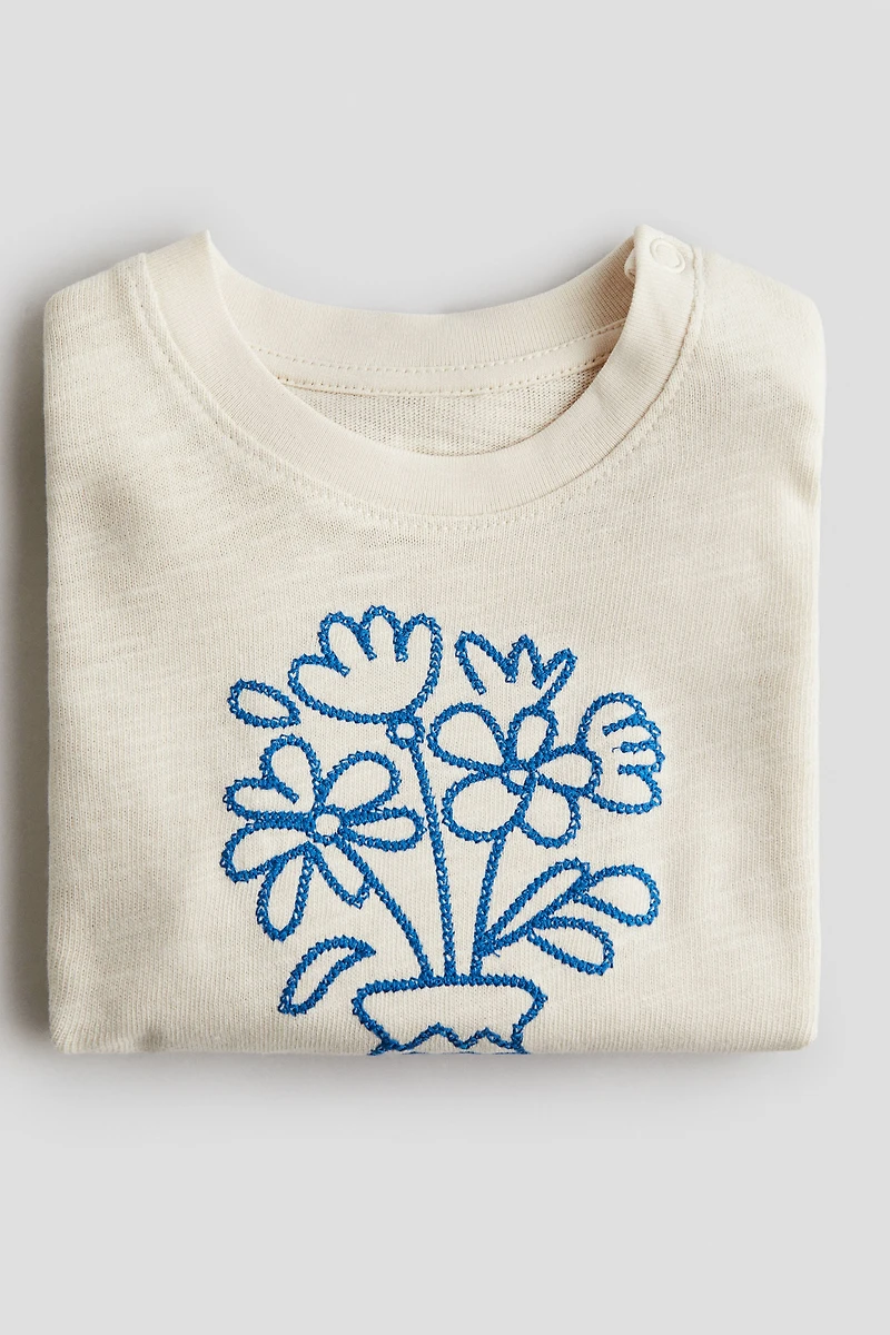 Top with Printed Motif