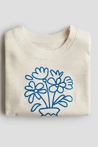 Top with Printed Motif