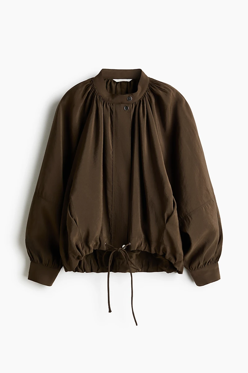 Balloon-Sleeved Modal Jacket