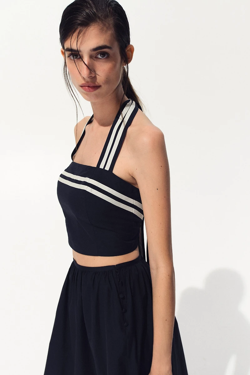 Loose-Fit Midi Skirt