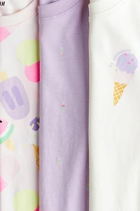 3-Pack Printed T-Shirts