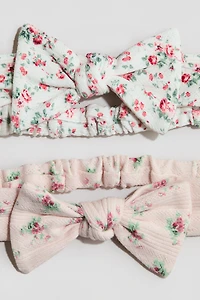 2-Pack Floral-Print Hairbands