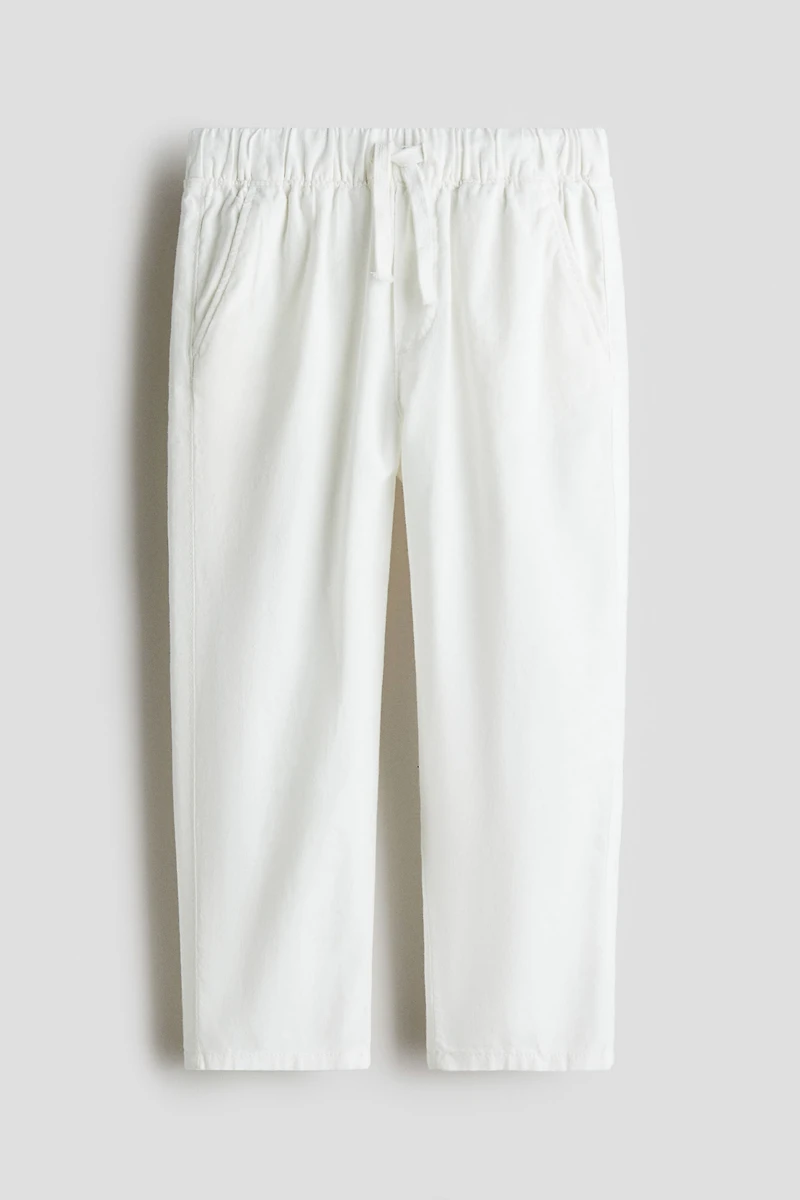 Linen-Blend Pants
