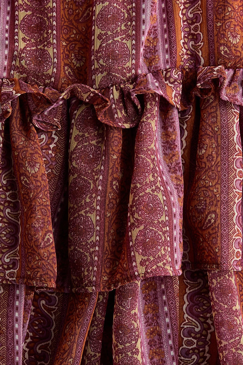 Tiered Chiffon Mini Skort