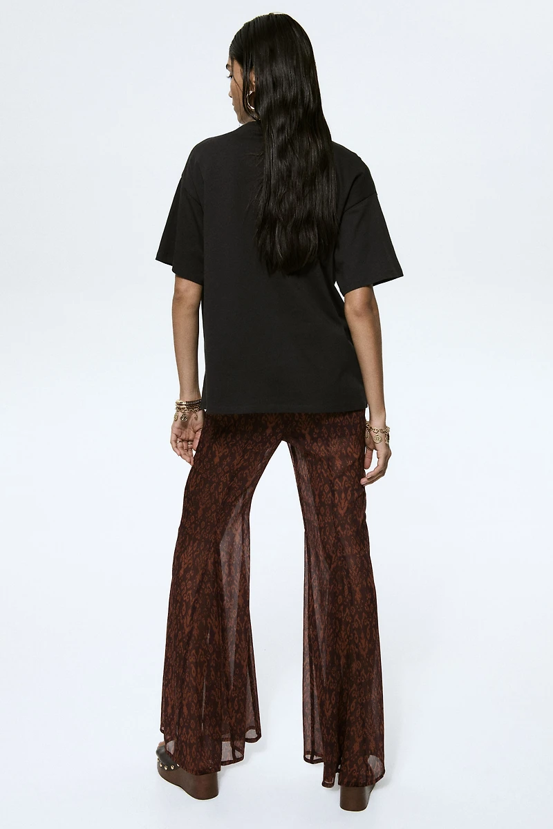 Oversized T-Shirt with Printed Motif