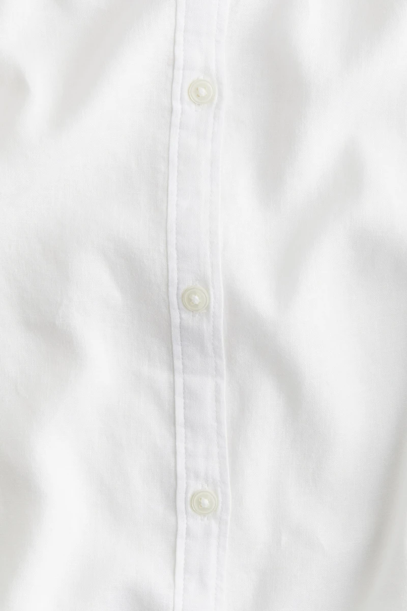 Blouse en lin mélangé