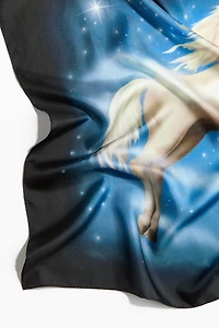 Foulard imprimé en soie