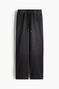 Denim Drawstring Pants