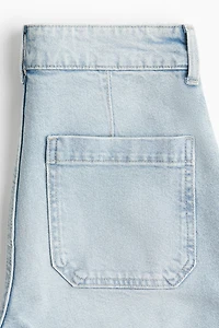 Jean ample taille haute à la cheville