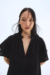A-Line Muslin Dress