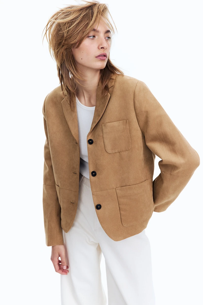 Blazer à fermeture droite