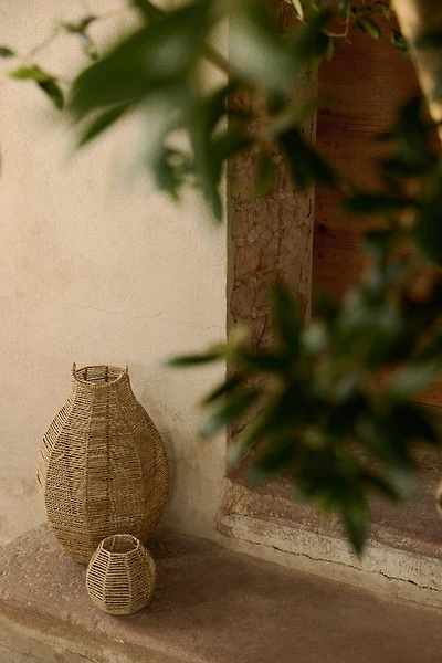 Extra-large seagrass lantern