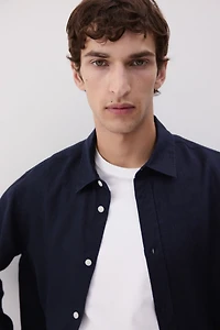 Regular-Fit Linen Shirt