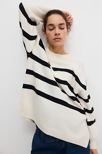 MAMA Slit-Hem Sweater