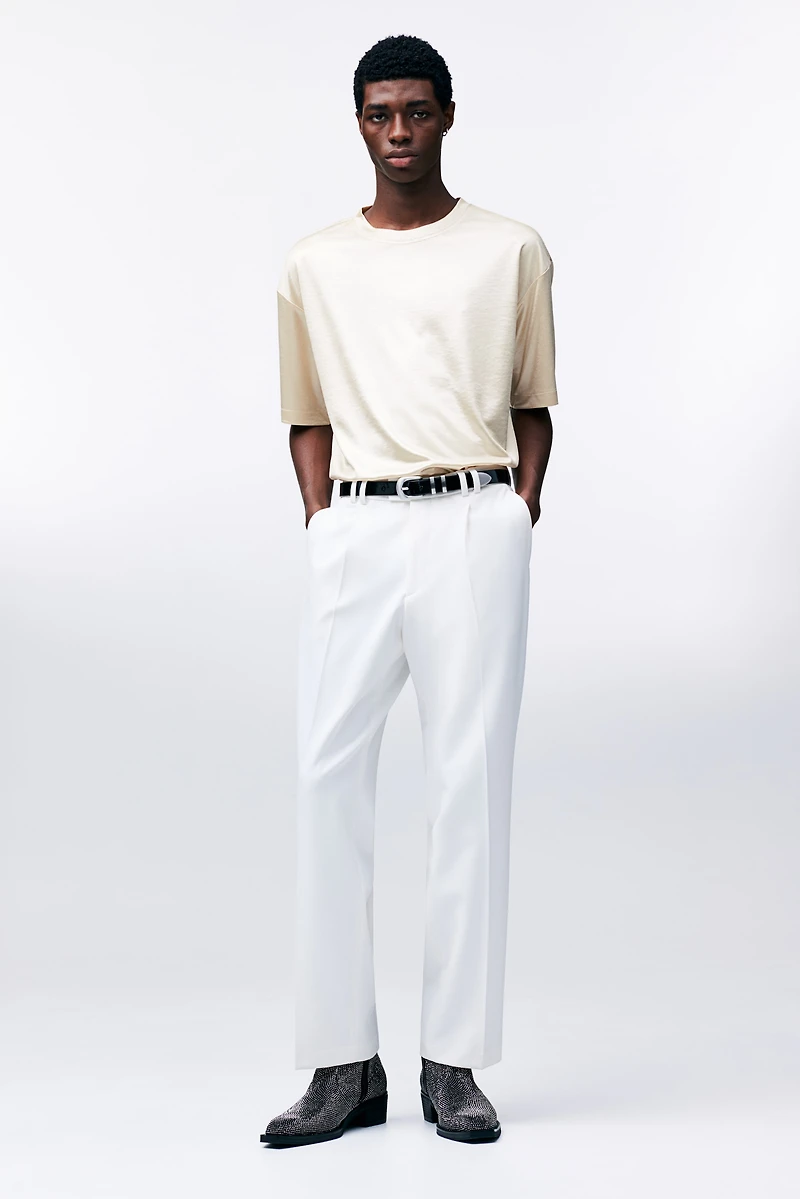 T-shirt ample en satin