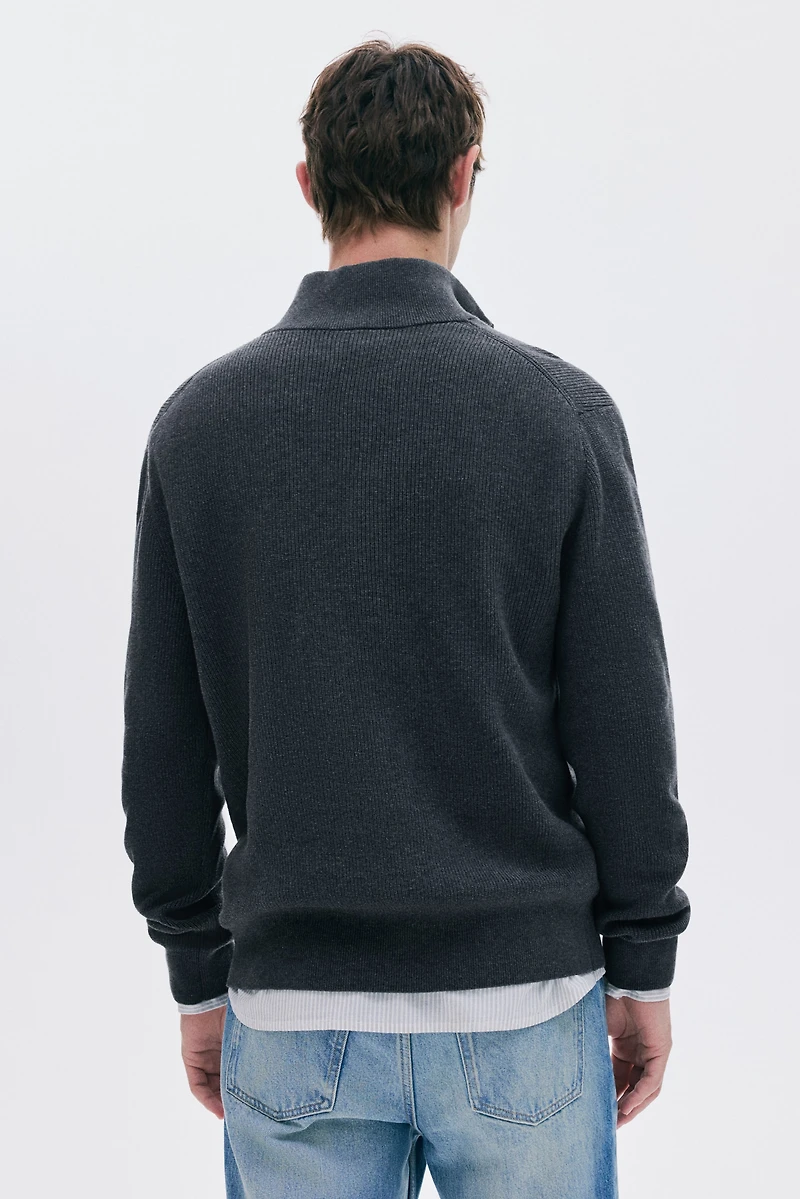 Regular Fit Half-Zip Sweater
