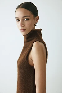 Haut en tricot à col cheminée