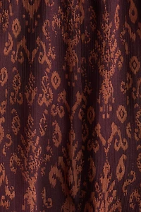 Flared Crinkled Pants