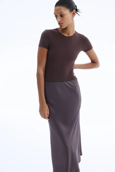 Short-Sleeved Microfiber Bodysuit