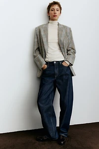 Jean ample taille haute