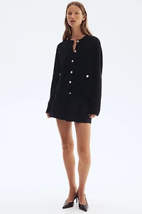 Veste en tricot côtelé