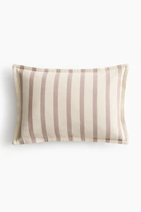 Housse de coussin en toile à motif
