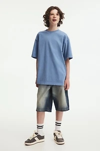 T-shirt en coton imprimé