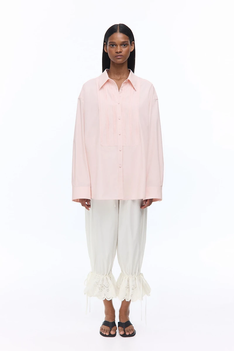 Bib-Front Poplin Shirt