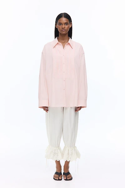 Bib-Front Poplin Shirt