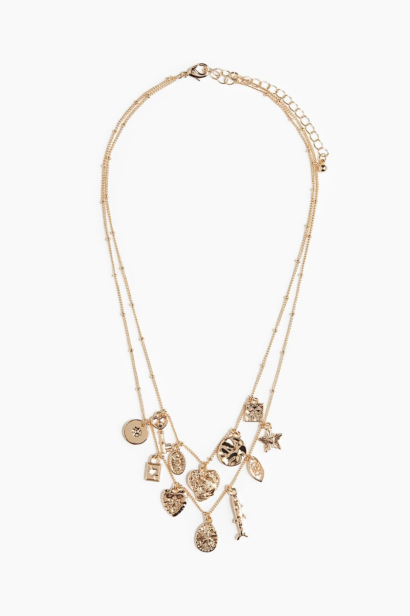 Double-Strand Pendant Necklace