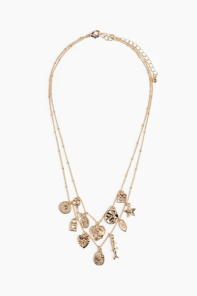 Double-Strand Pendant Necklace