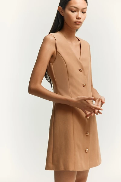 Button-Front Dress