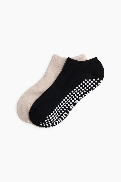 2-Pack Non-Slip Yoga Socks