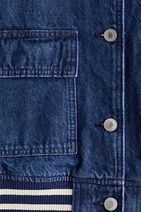 Veste de baseball en denim