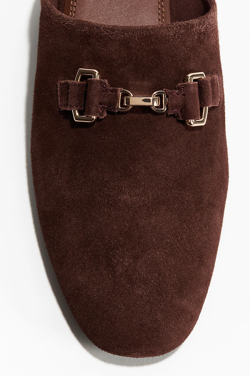 Leather Loafer Mules