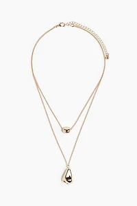 Double-Strand Pendant Necklace