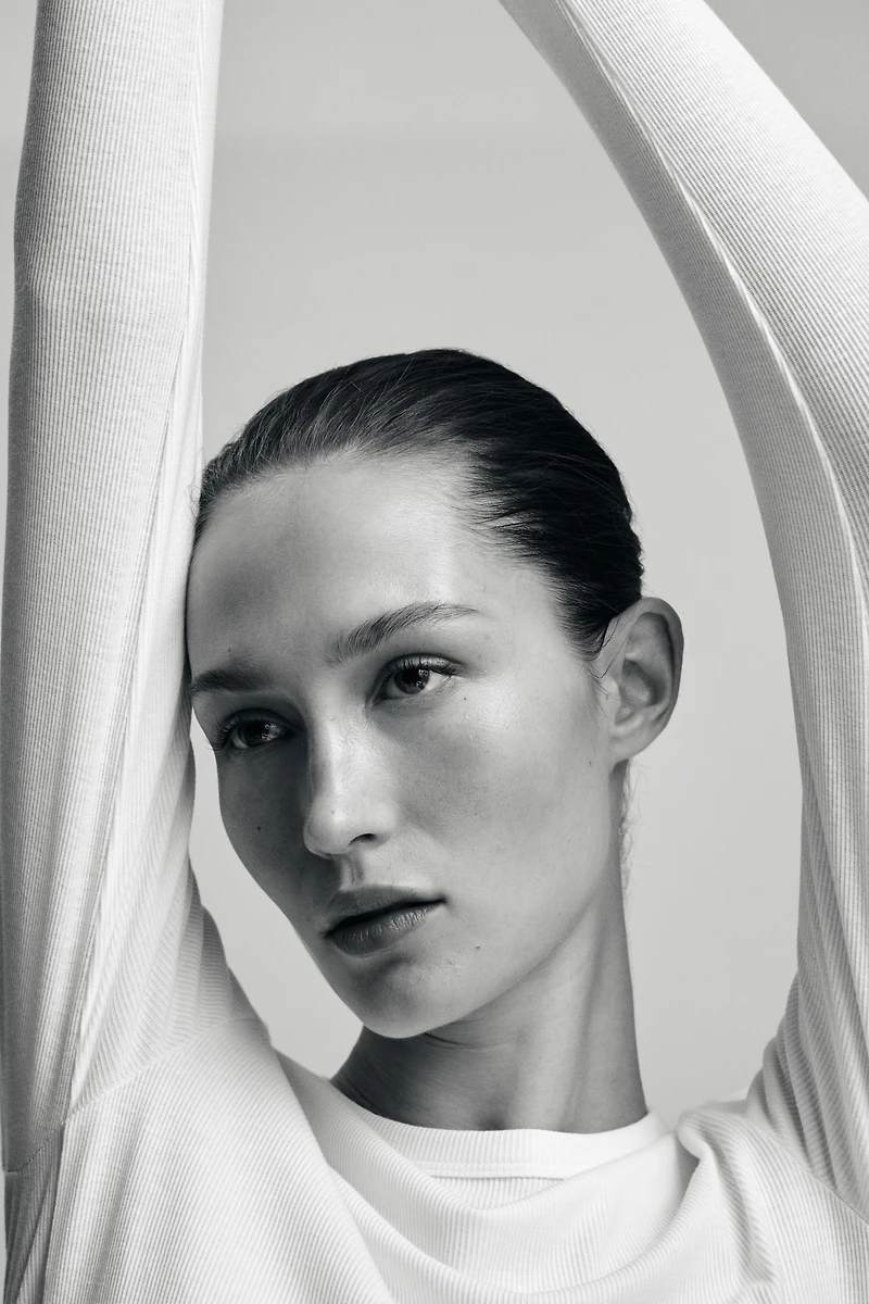 Ribbed Cotton-Blend Top