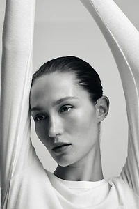 Ribbed Cotton-Blend Top