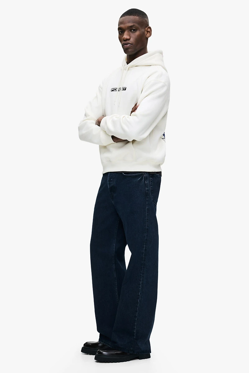 Loose-Fit Printed Hoodie