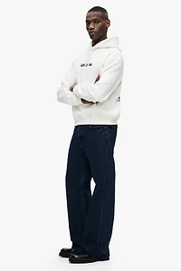 Loose-Fit Printed Hoodie